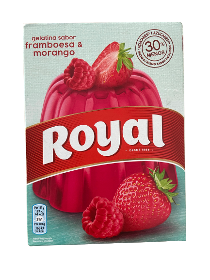 Royal Gelatina Mix de Fresa y Frambuesa