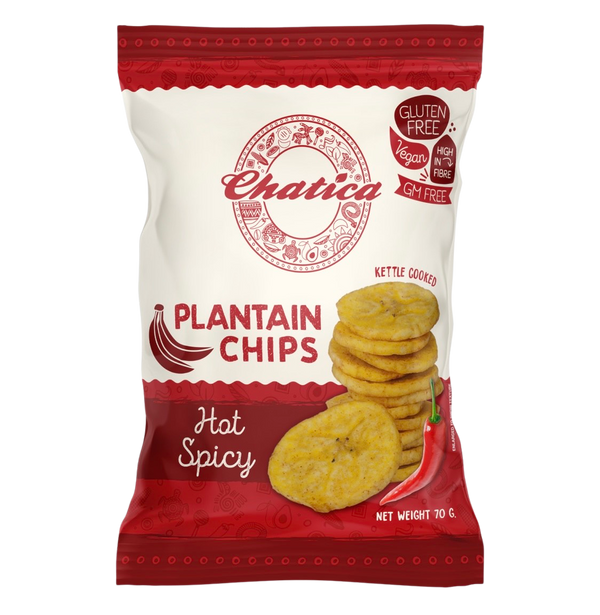 Spicy hot plantain crisps